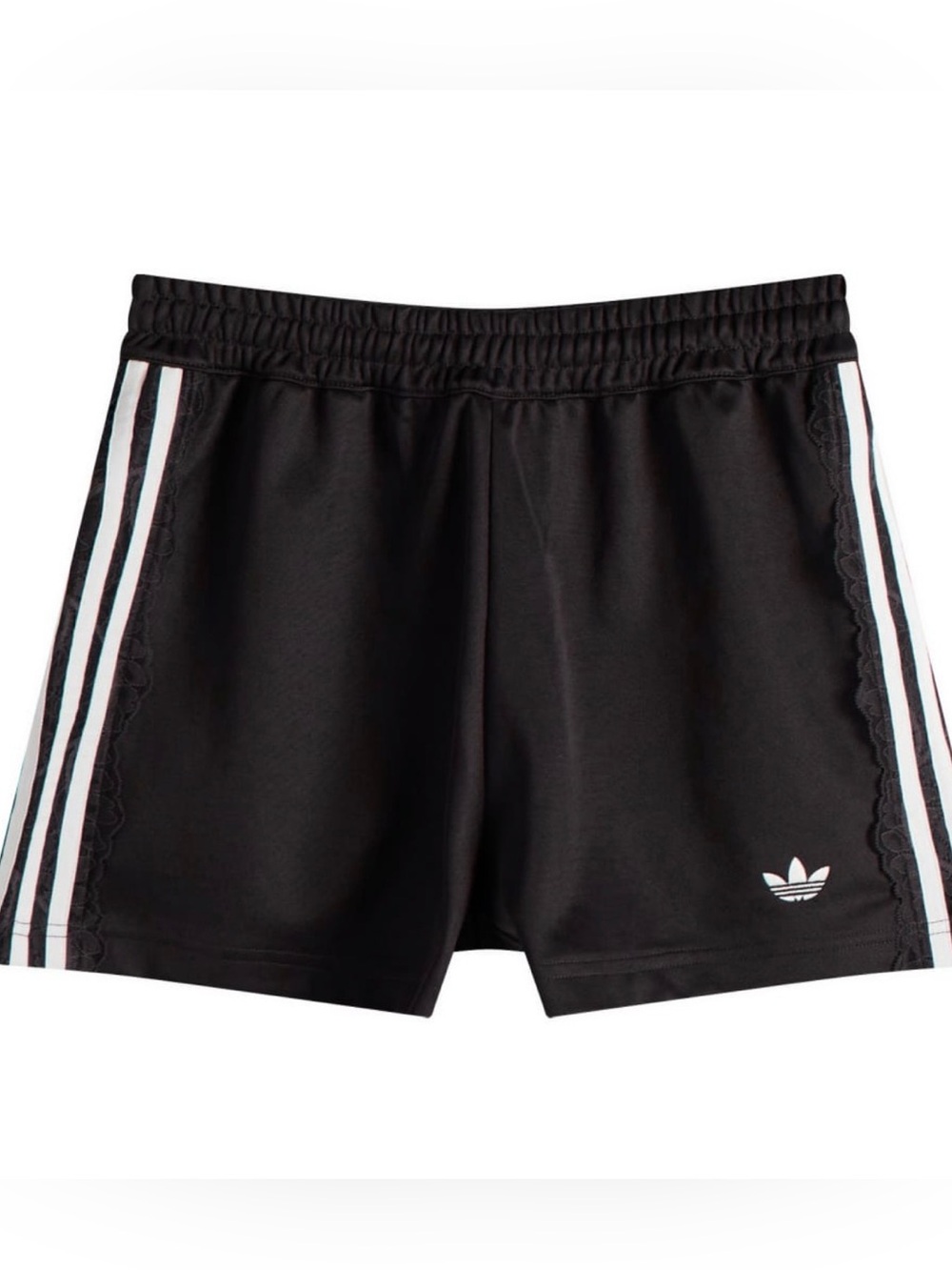 adidas Lace 3 Stripe Shorts in black